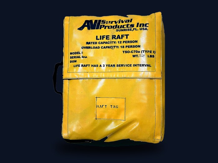 Survival Products RAF1212 life raft valise, 12 person rated, 18 overload, TSO-C70a Type I